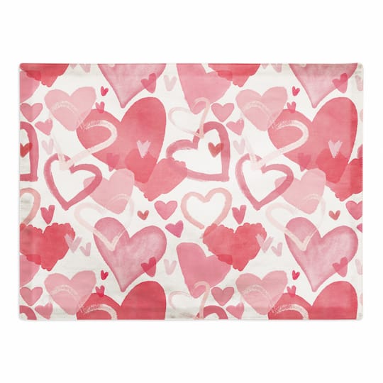 Heart Cluster Pattern 18" x 14" Cotton Twill Placemat